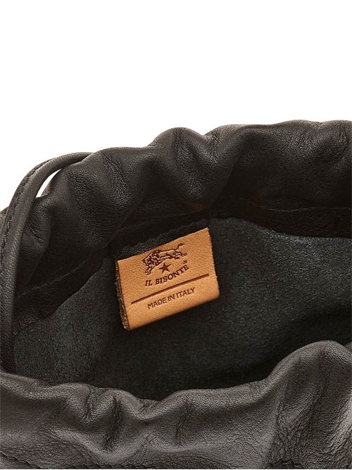 Borsa a secchiello da donna in pelle colore nero Il BISONTE | BBU030PV0048BK155